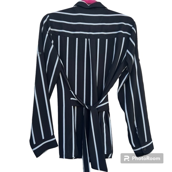 Express striped long sleeve one packet women shirt - Picture 2 of 8
